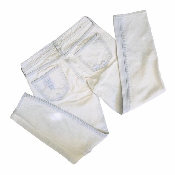 KORAL Women’s Size 24 Relaxed Distressed Skinny Jeans in Ice Wash - Picture 2 of 13